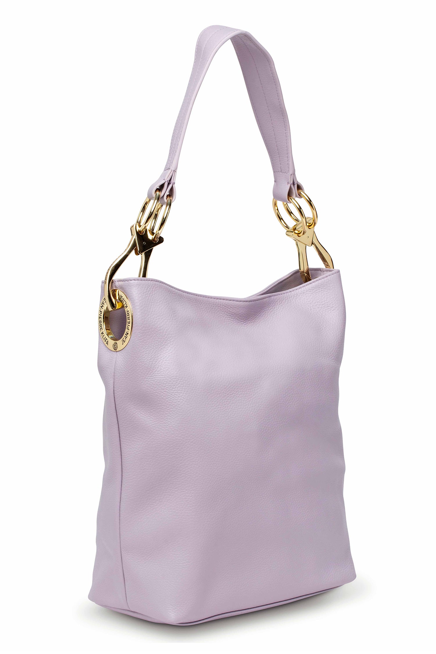 Leather Bucket Bag Lavender Handbag Jean-Pierre Klifa   