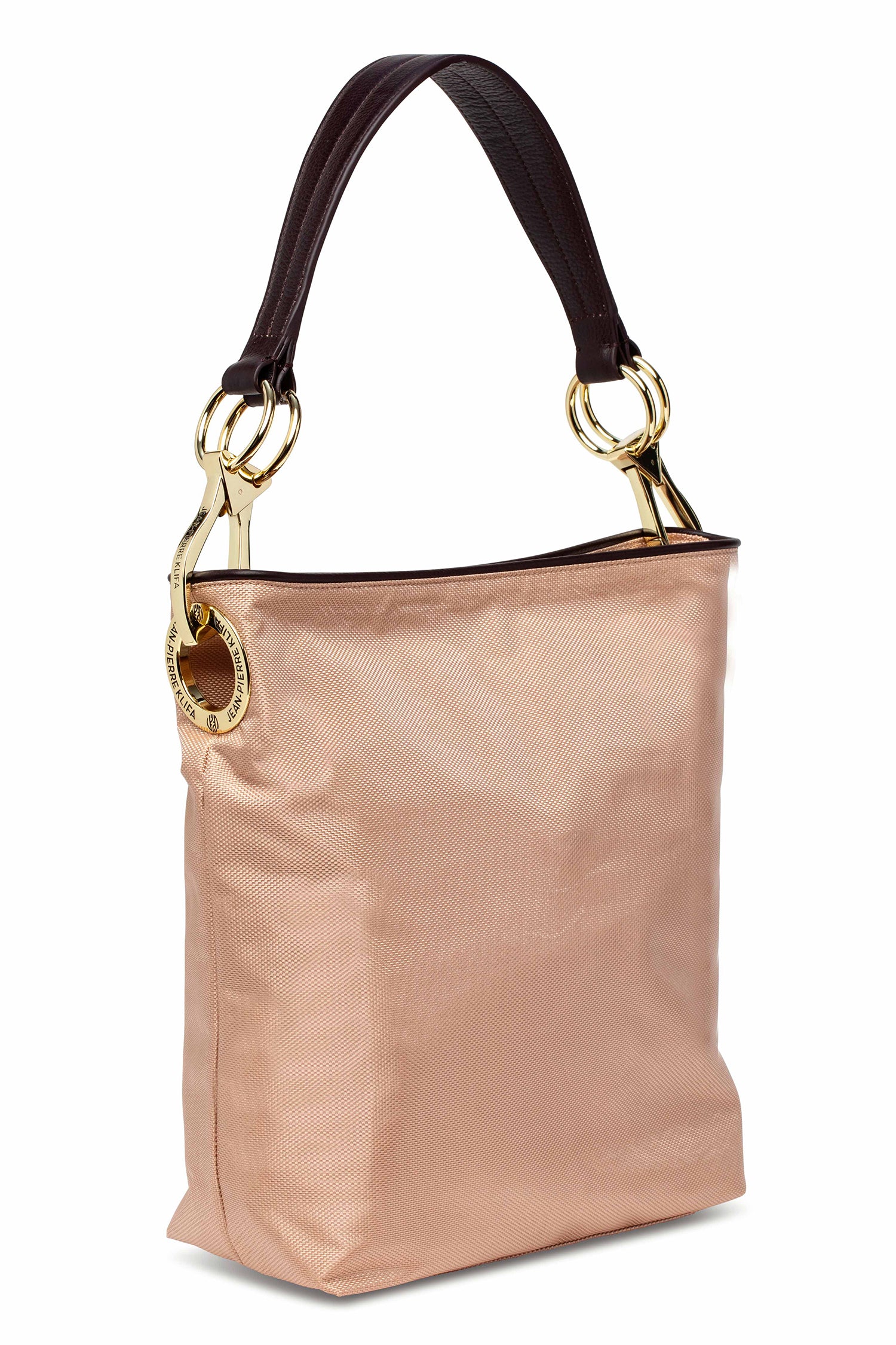 Nylon Bucket Bag Cream Handbag Jean-Pierre Klifa   