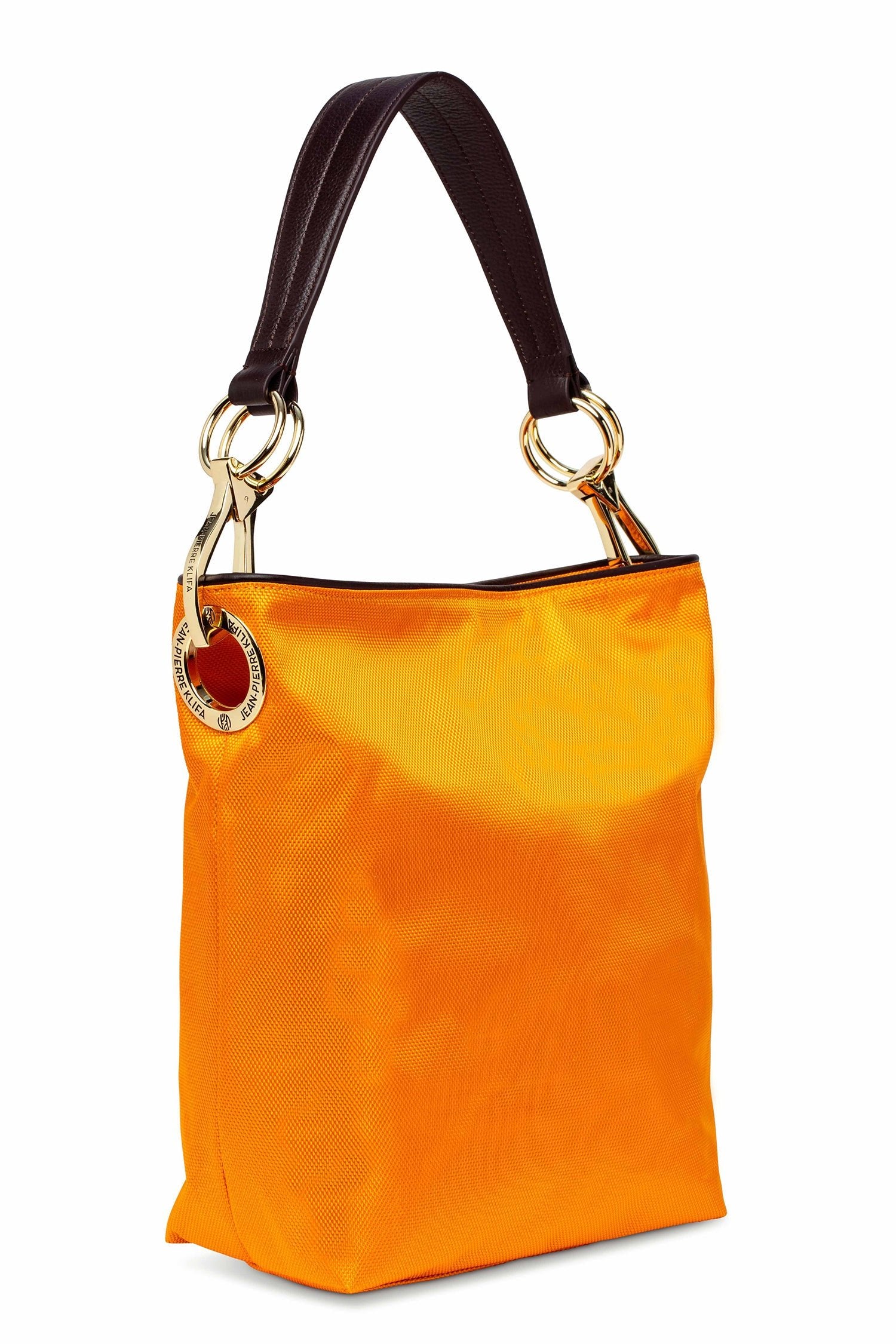 Nylon Bucket Bag Mandarine Handbag Jean-Pierre Klifa   