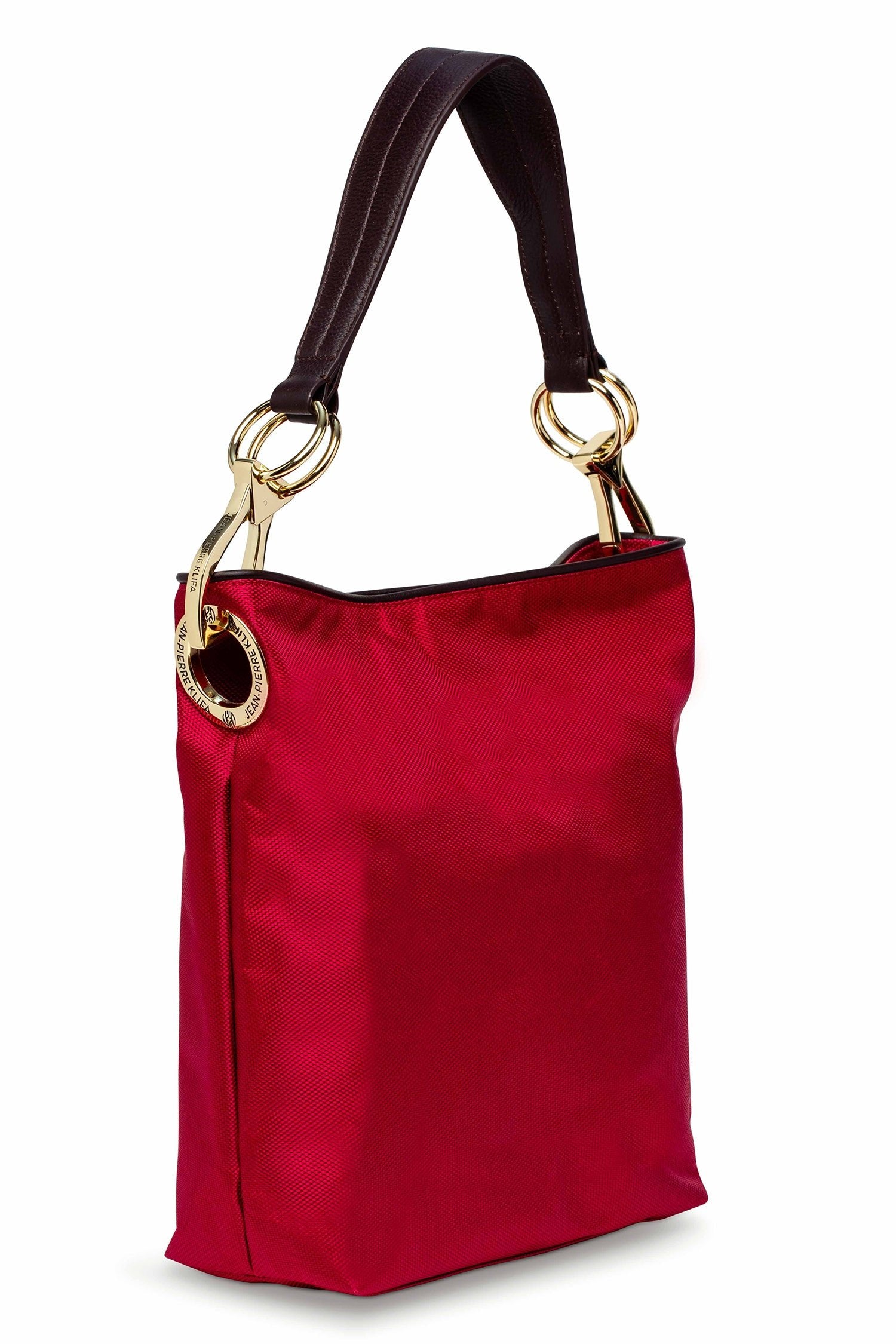 Nylon Bucket Bag Red Handbag Jean-Pierre Klifa   