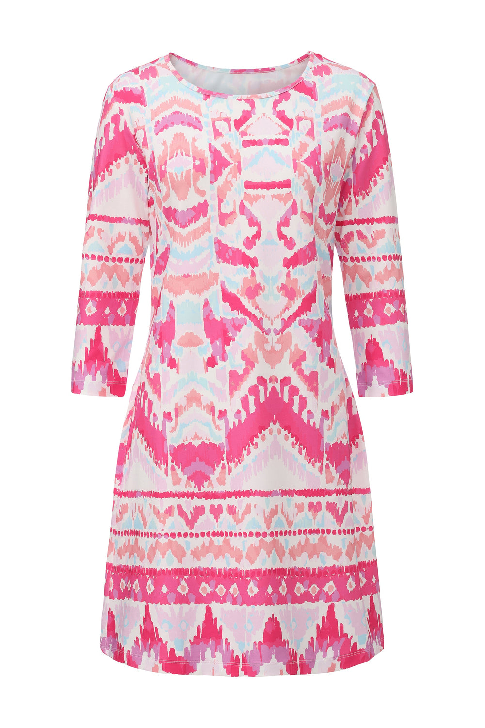 Daphne Ikat Fuchsia APPAREL - DRESS Online Exclusives