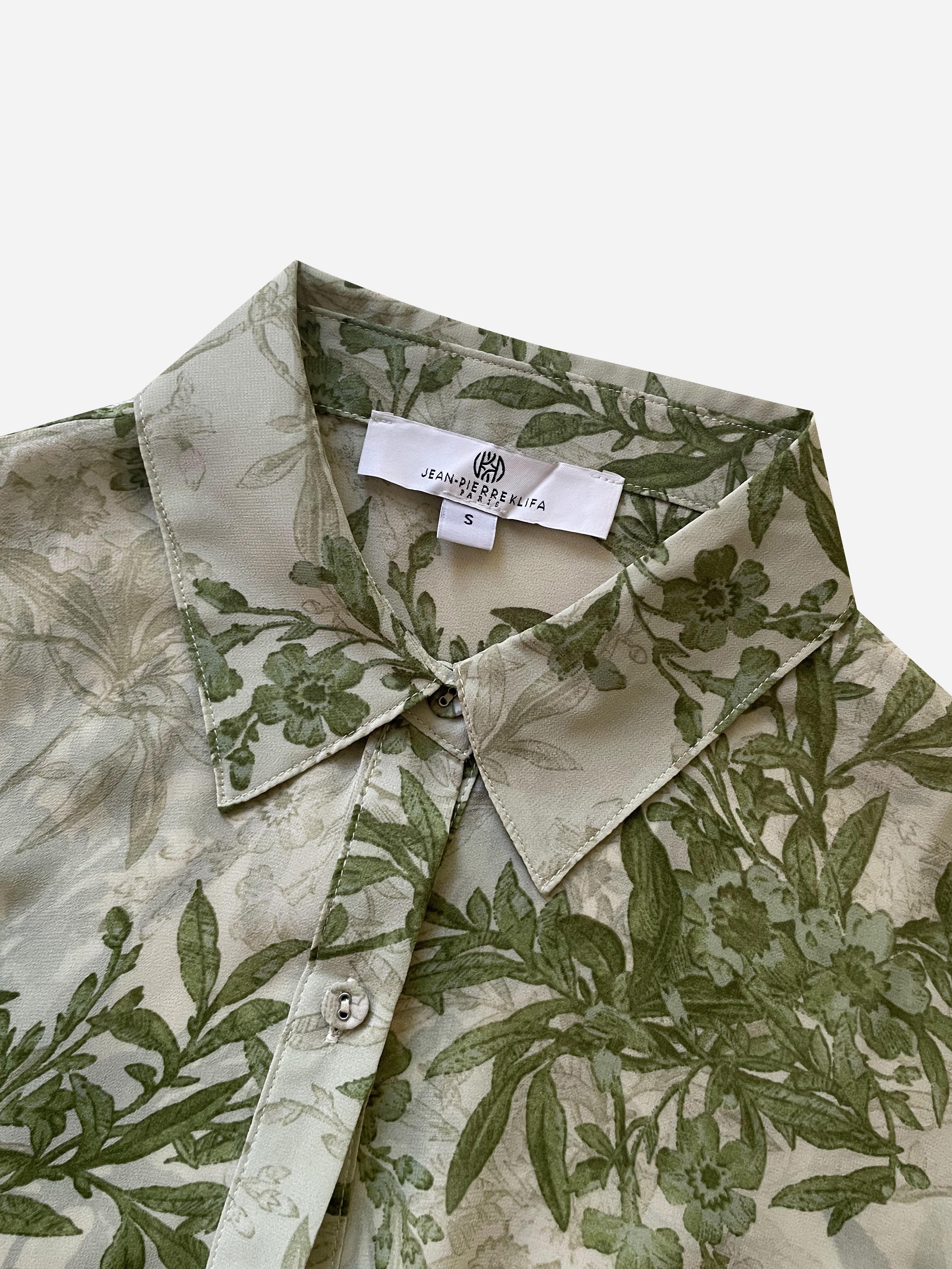 Checkered Shirt Century Foliage Green Tops Jean-Pierre Klifa   