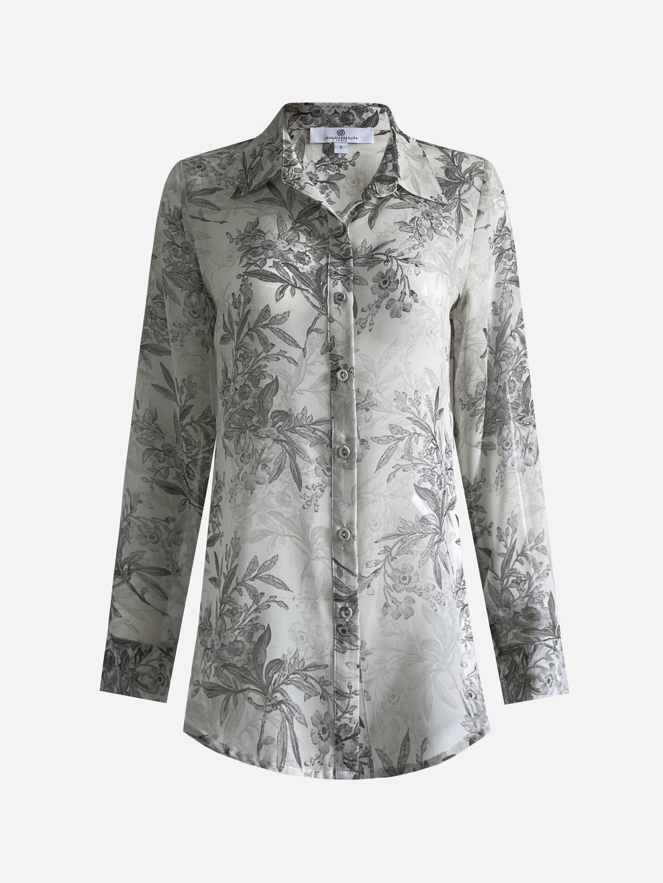 Checkered Shirt Century Foliage Grey Tops Jean-Pierre Klifa   