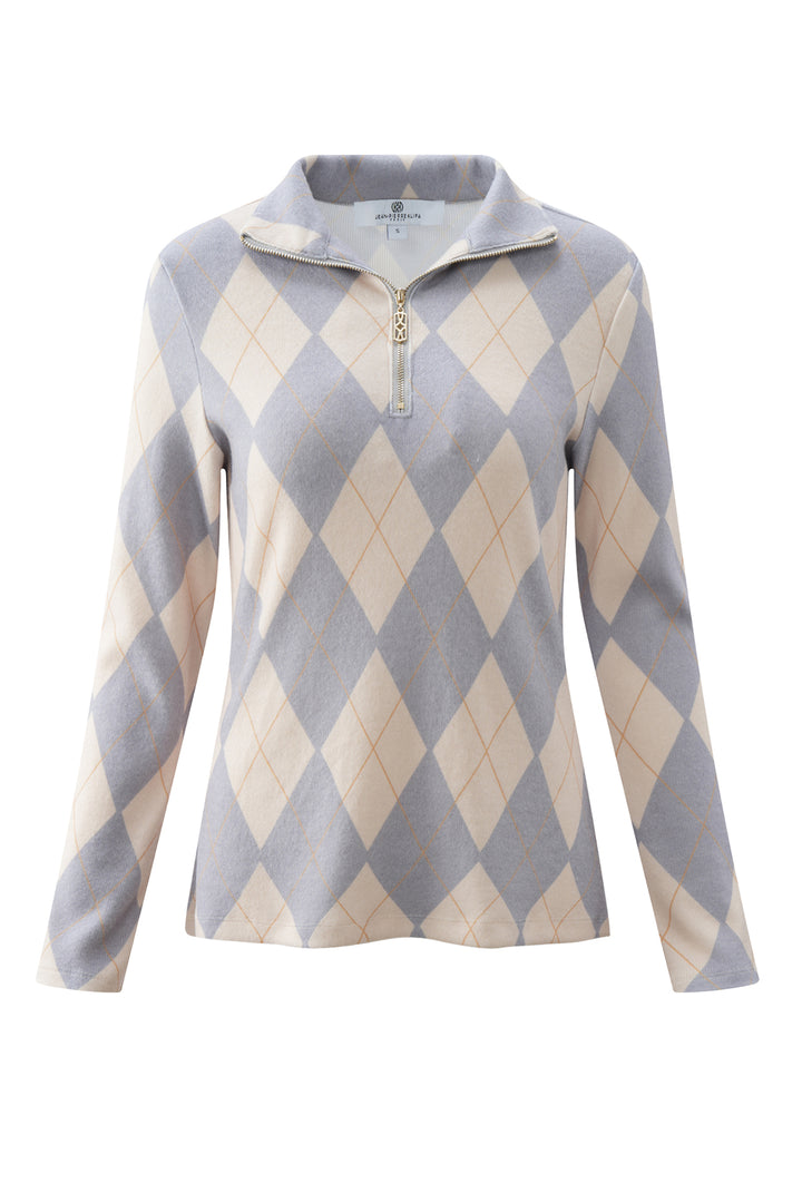 Golf Top Argyle Gray/Camel APPAREL - TOP - SHIRT JPK 2026