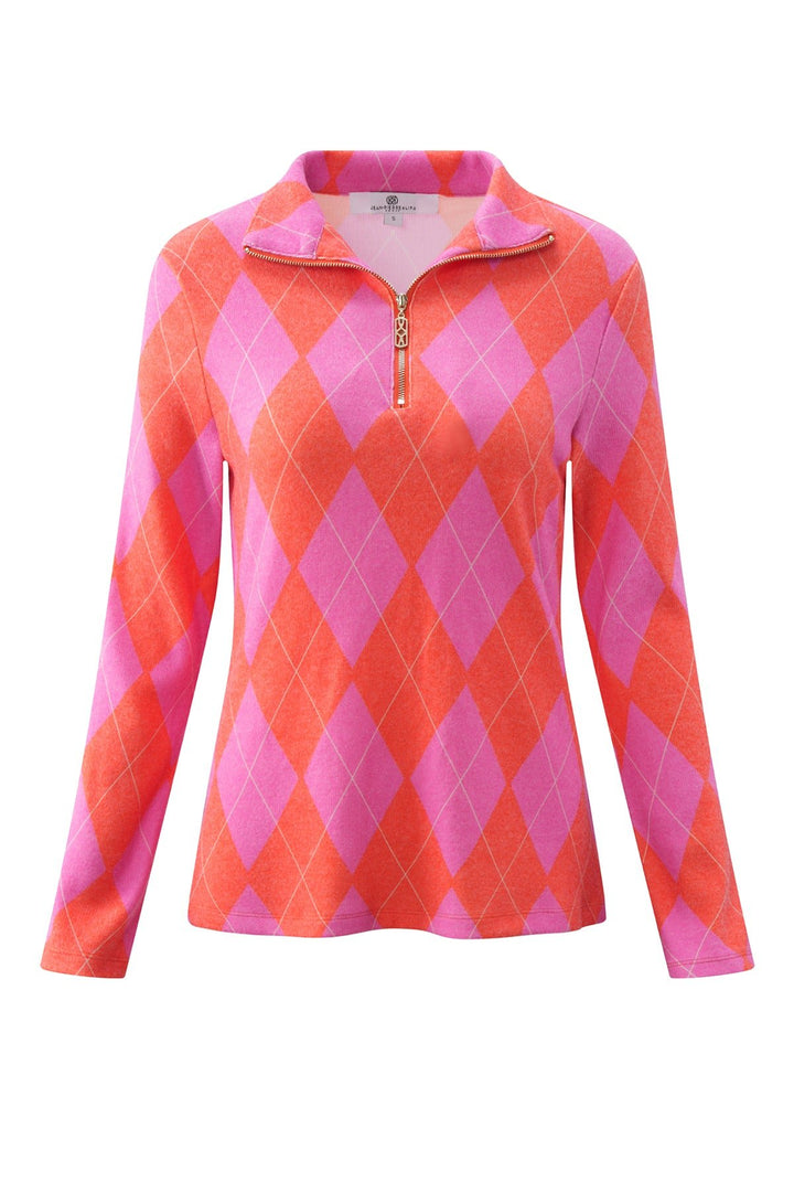 Golf Top Argyle Red/Purple Fluo APPAREL - TOP - SHIRT JPK 2026