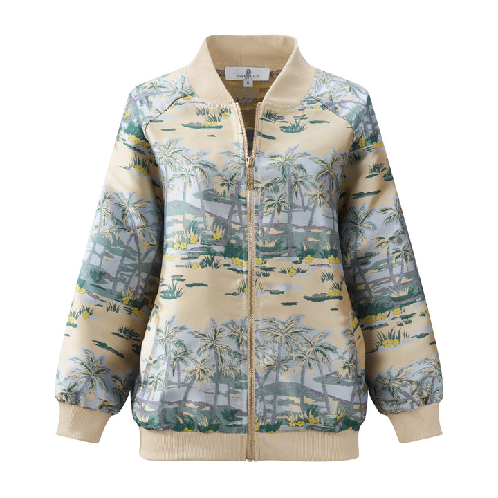 Bomber Jacket Hawaian Palms Gold APPAREL - TOP JPK 2026