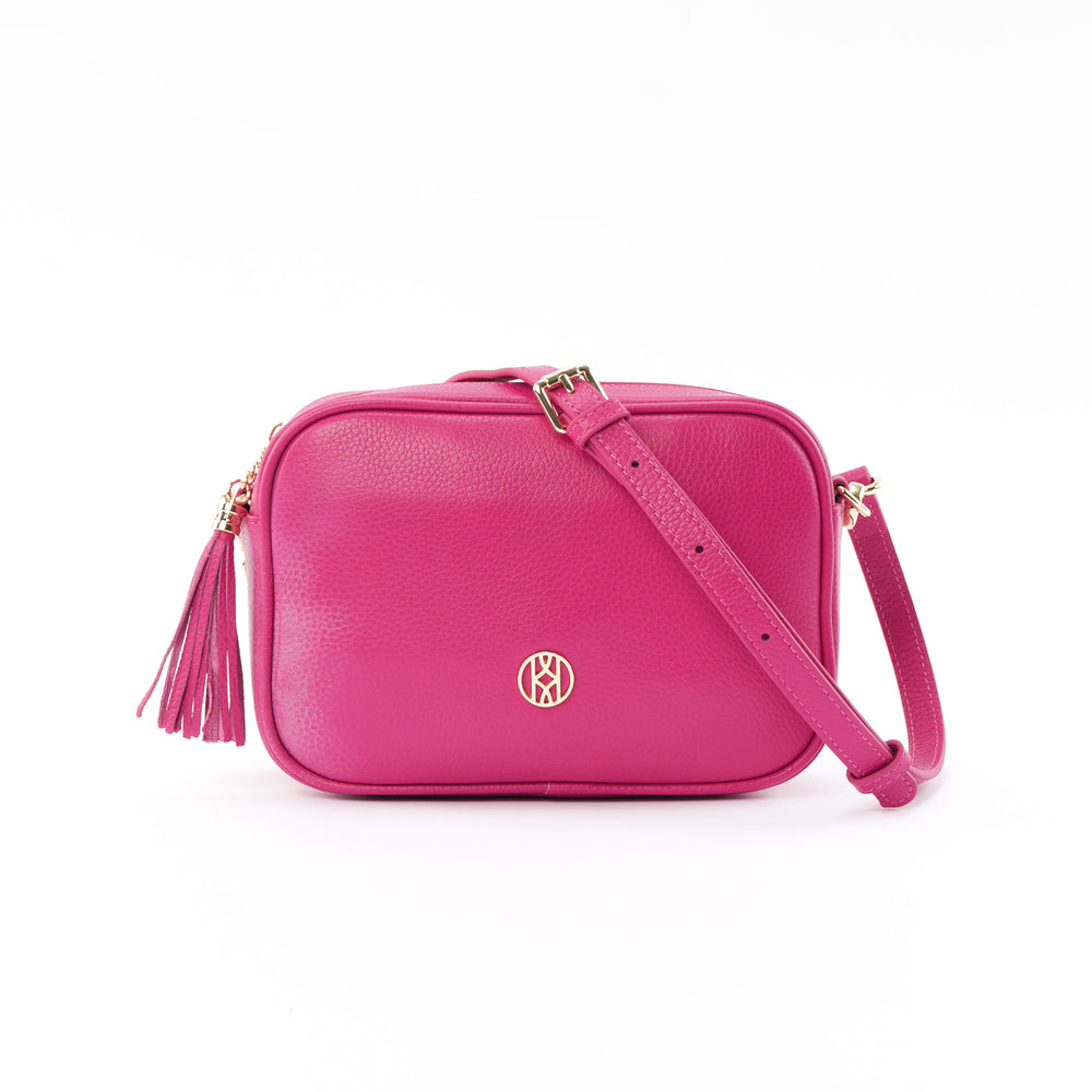 Side Bag Leather, Berry ACCESSORY - HANDBAG jeanpierreklifa.com