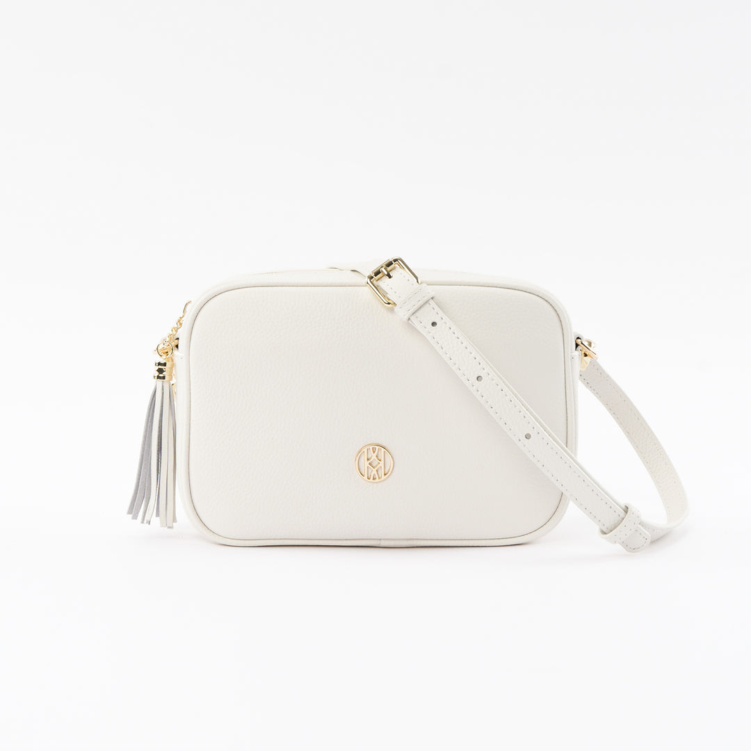 Side Bag Leather White ACCESSORY - HANDBAG jeanpierreklifa.com