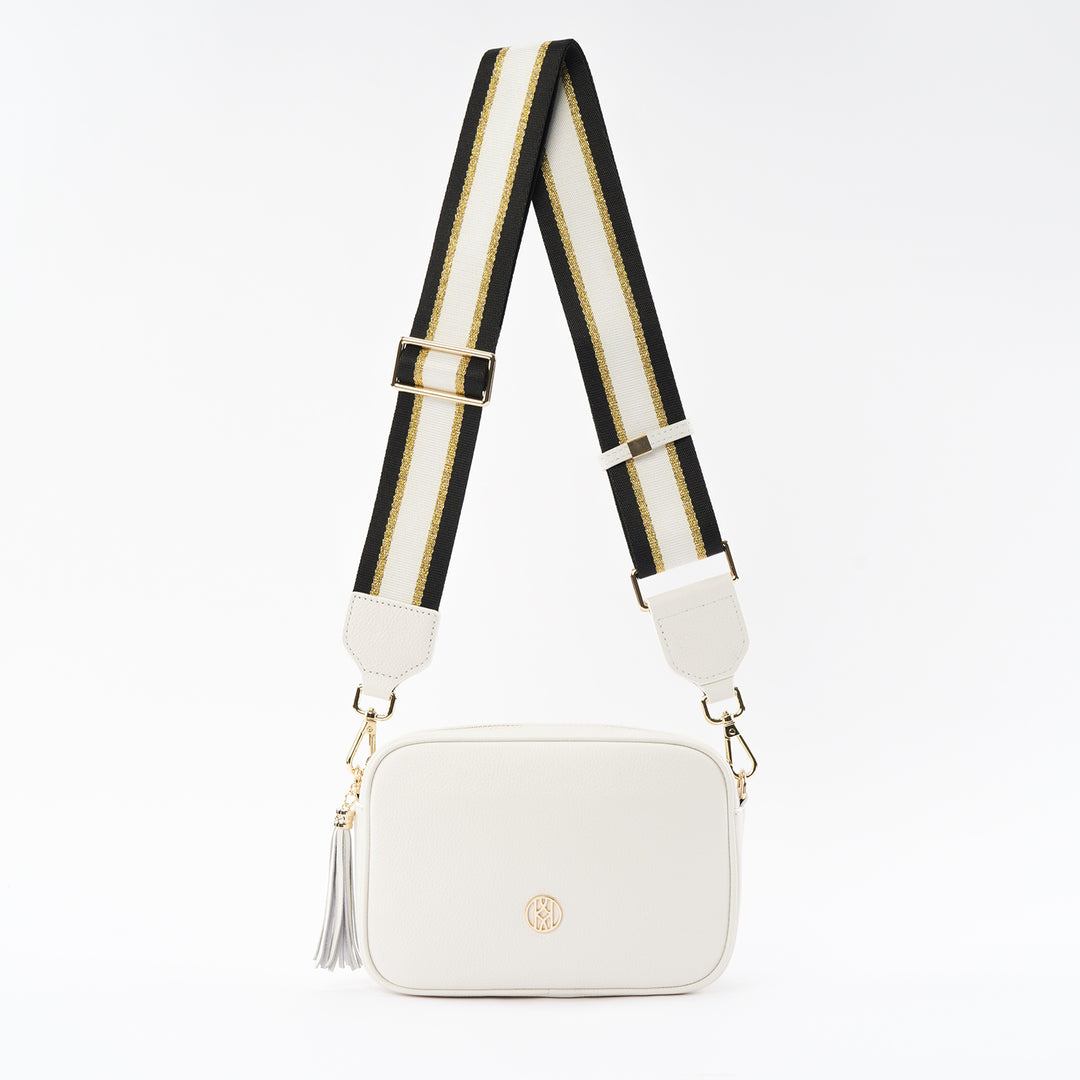 Side Bag Leather White ACCESSORY - HANDBAG jeanpierreklifa.com