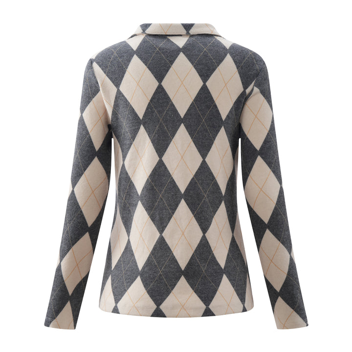 Golf Top Argyle Black/Camel APPAREL - TOP - SHIRT JPK 2026