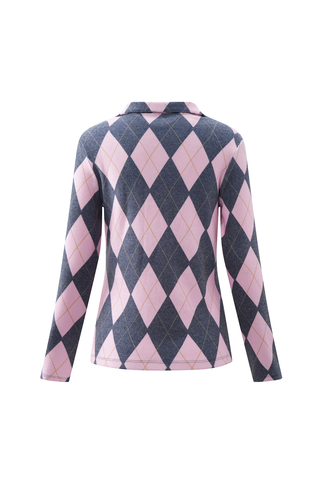 Golf Top Argyle Navy/Pale Pink APPAREL - TOP - SHIRT JPK 2026