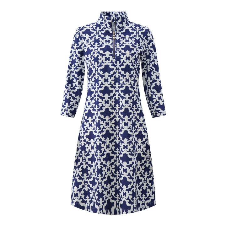 Pebble Beach Dress Iron Gates Navy APPAREL - DRESS jeanpierreklifa.com