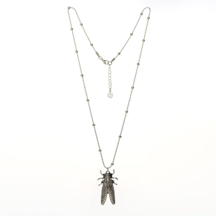 Horse Fly Necklace, Antique Silver ACCESSORY - NECKLACE jeanpierreklifa.com