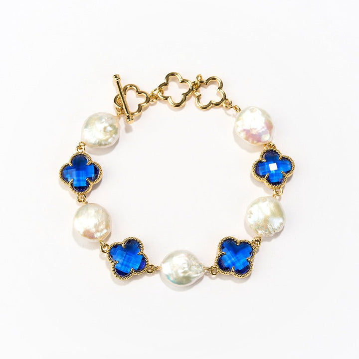 Pearl Bracelet, Blue