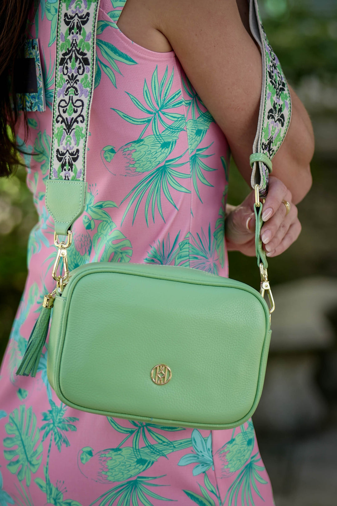Side Bag Leather Mint ACCESSORY - HANDBAG jeanpierreklifa.com