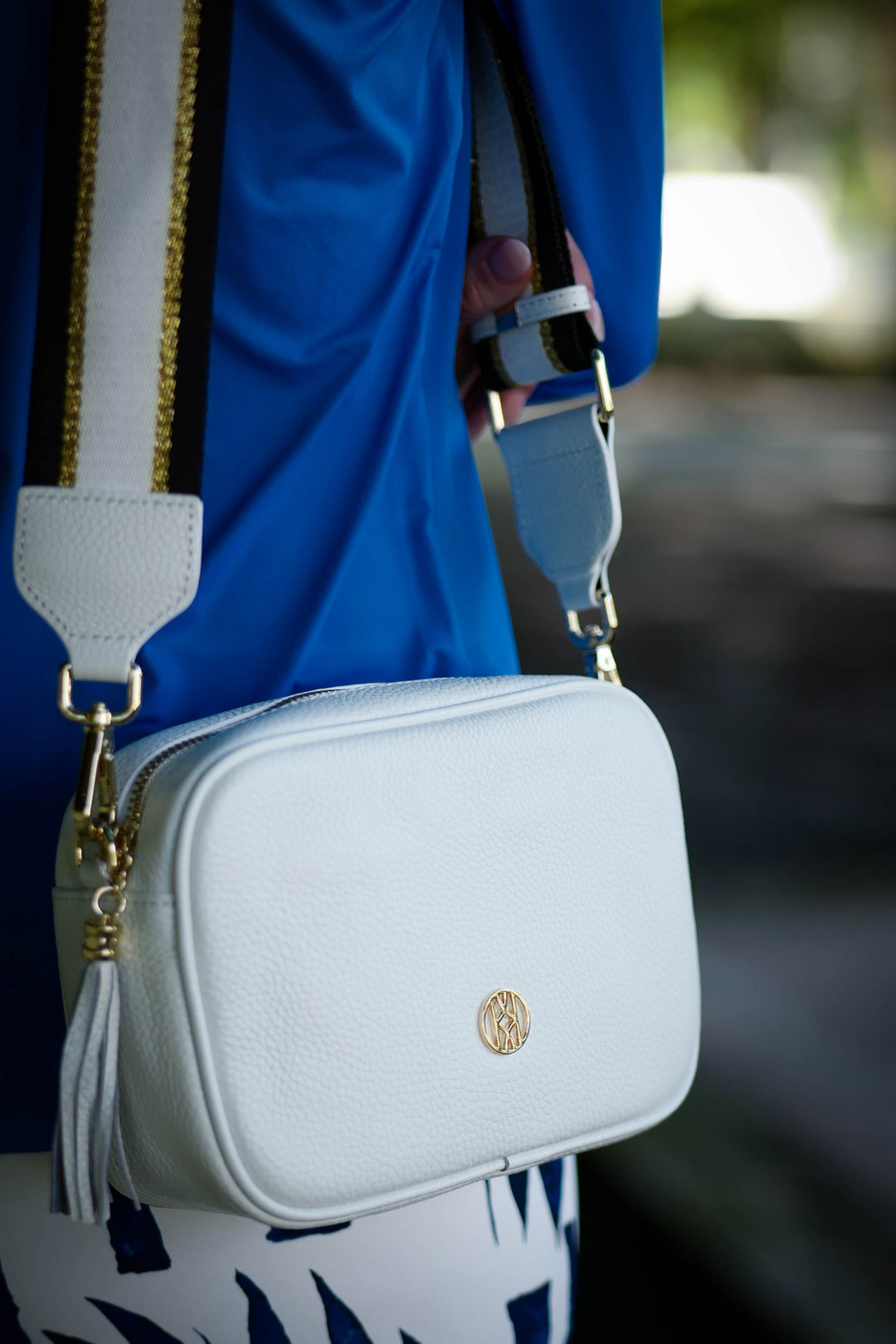 Side Bag Leather White ACCESSORY - HANDBAG jeanpierreklifa.com