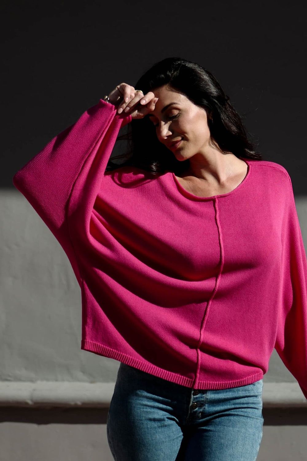 Keystone Sweater Lipstick APPAREL - TOP - SWEATER jeanpierreklifa.com