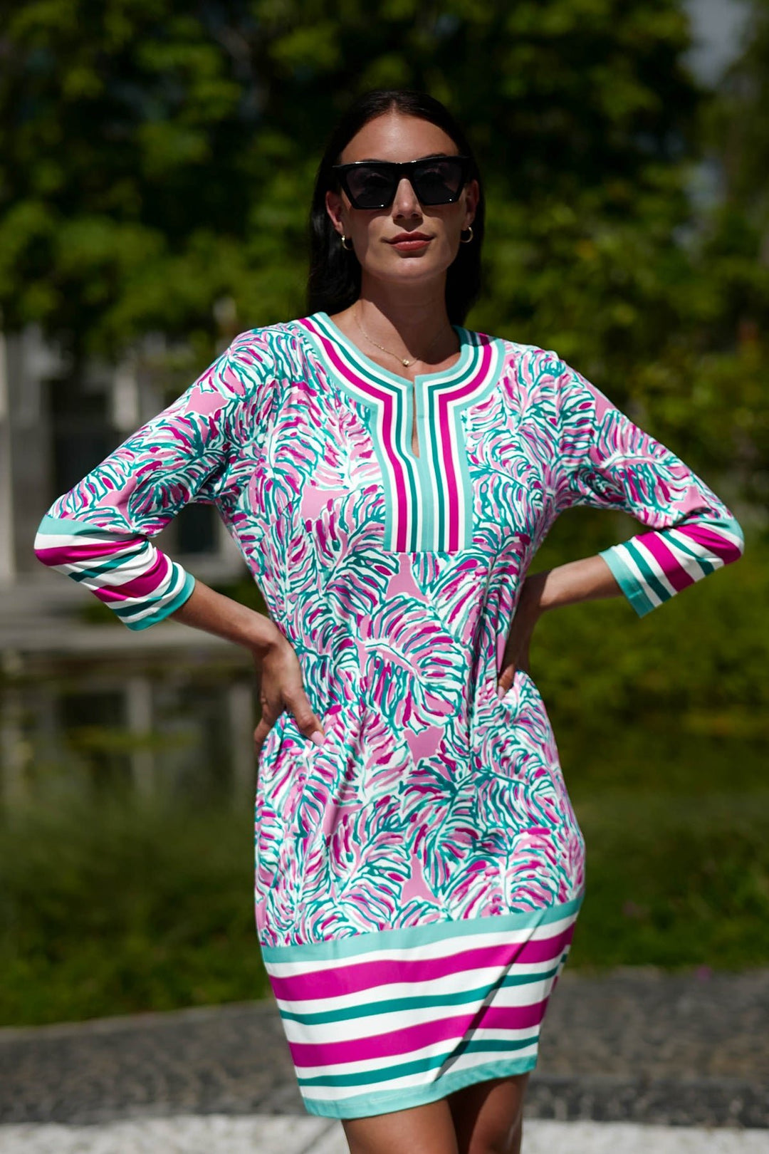 Isabella Dress Pink Garden Short Dresses Jean-Pierre Klifa