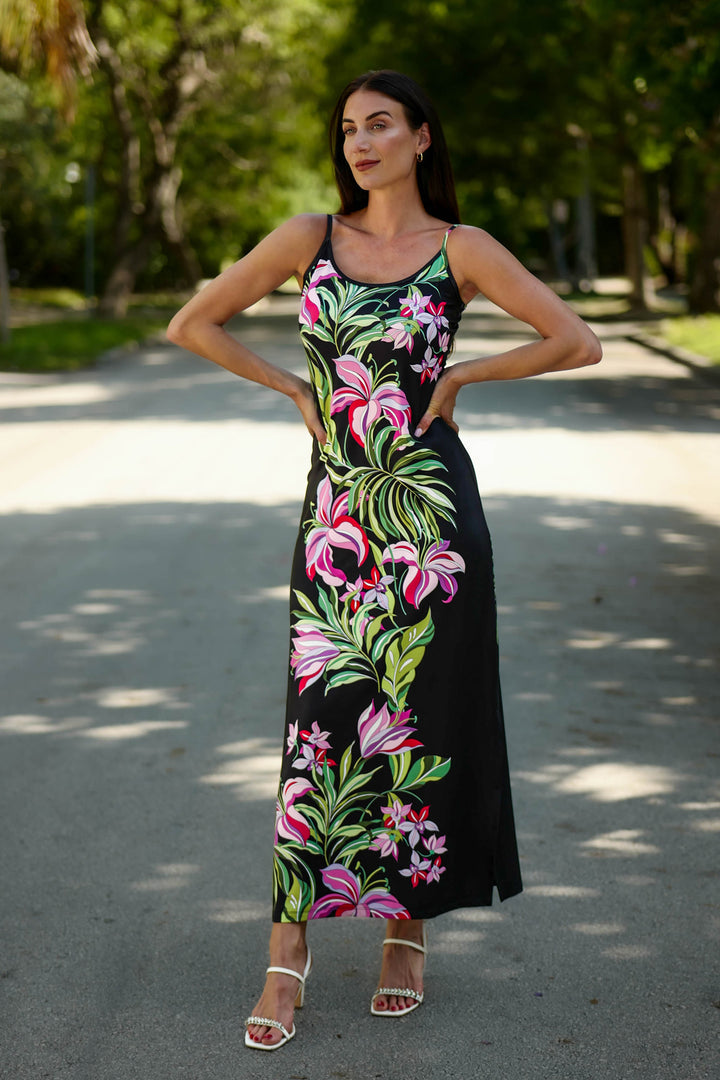 Spaghetti Dress Luscious Orchids APPAREL - DRESS JPK 2026