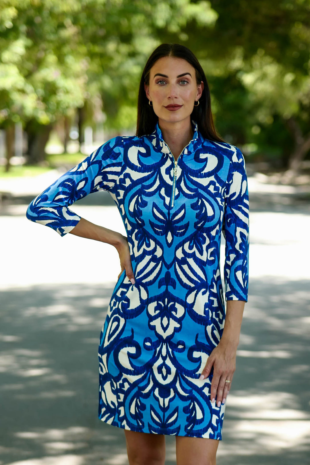 Pebble Beach Dress Madrigal Blue APPAREL - DRESS jeanpierreklifa.com