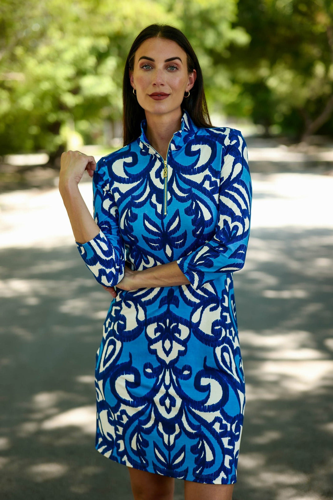 Pebble Beach Dress Madrigal Blue APPAREL - DRESS jeanpierreklifa.com