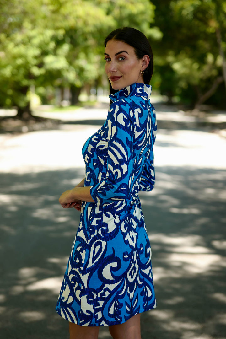 Pebble Beach Dress Madrigal Blue APPAREL - DRESS jeanpierreklifa.com