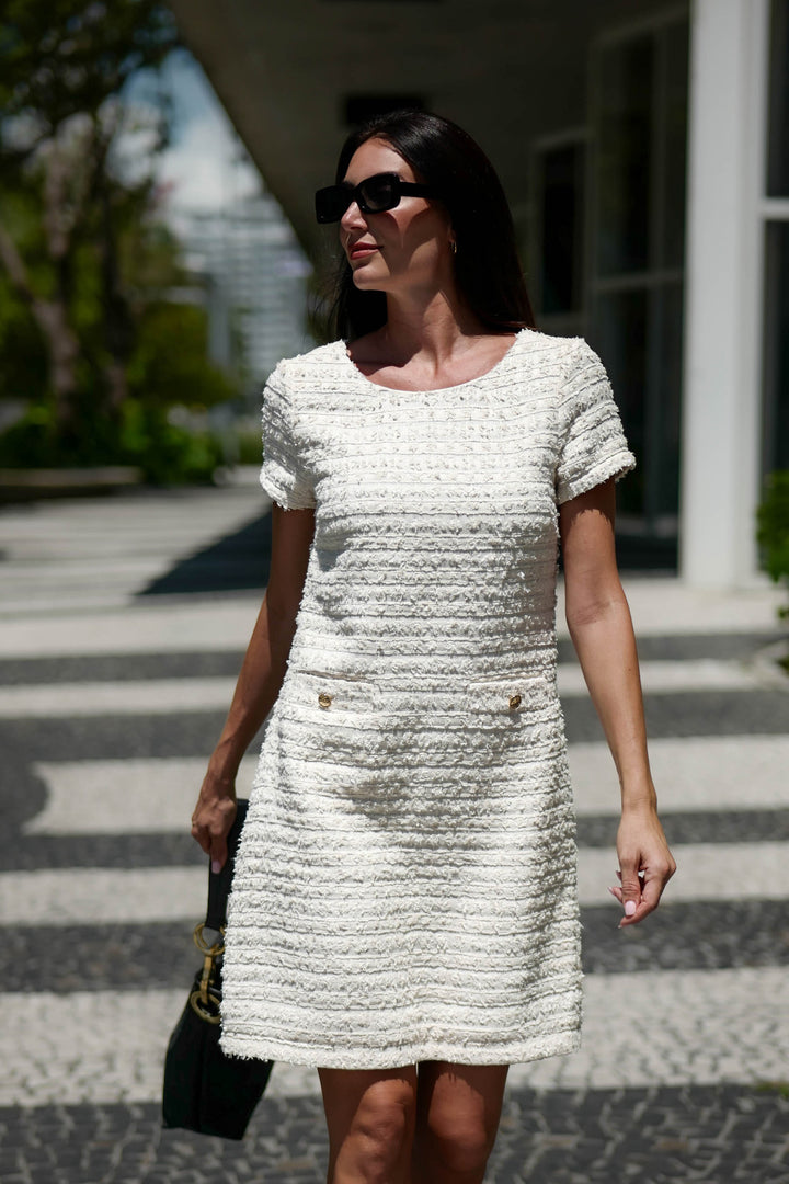 Barrington Dress White APPAREL - DRESS jeanpierreklifa.com