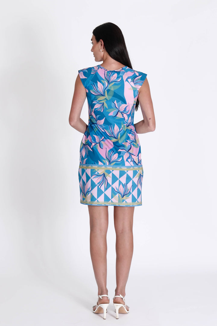 Lily Dress Flowers in the Blue APPAREL - DRESS jeanpierreklifa.com