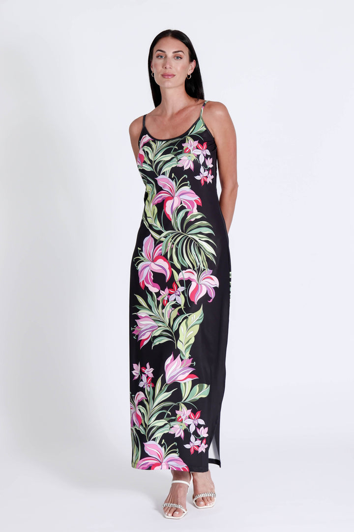 Spaghetti Dress Luscious Orchids APPAREL - DRESS JPK 2026