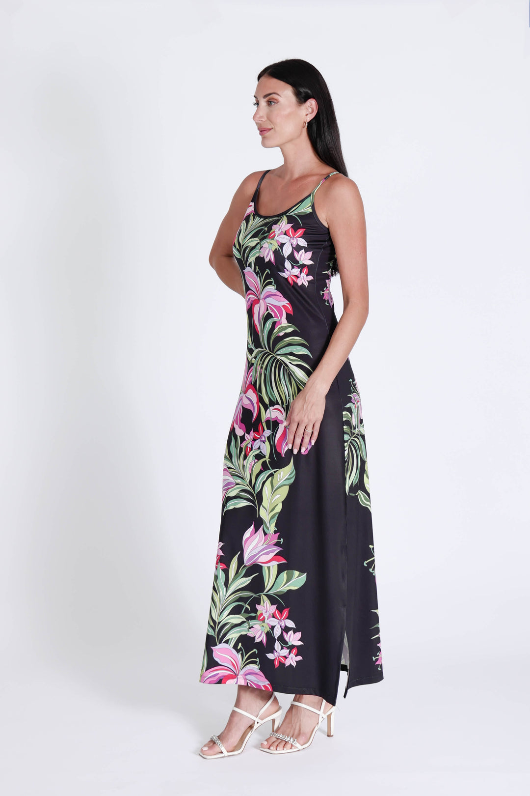 Spaghetti Dress Luscious Orchids APPAREL - DRESS JPK 2026