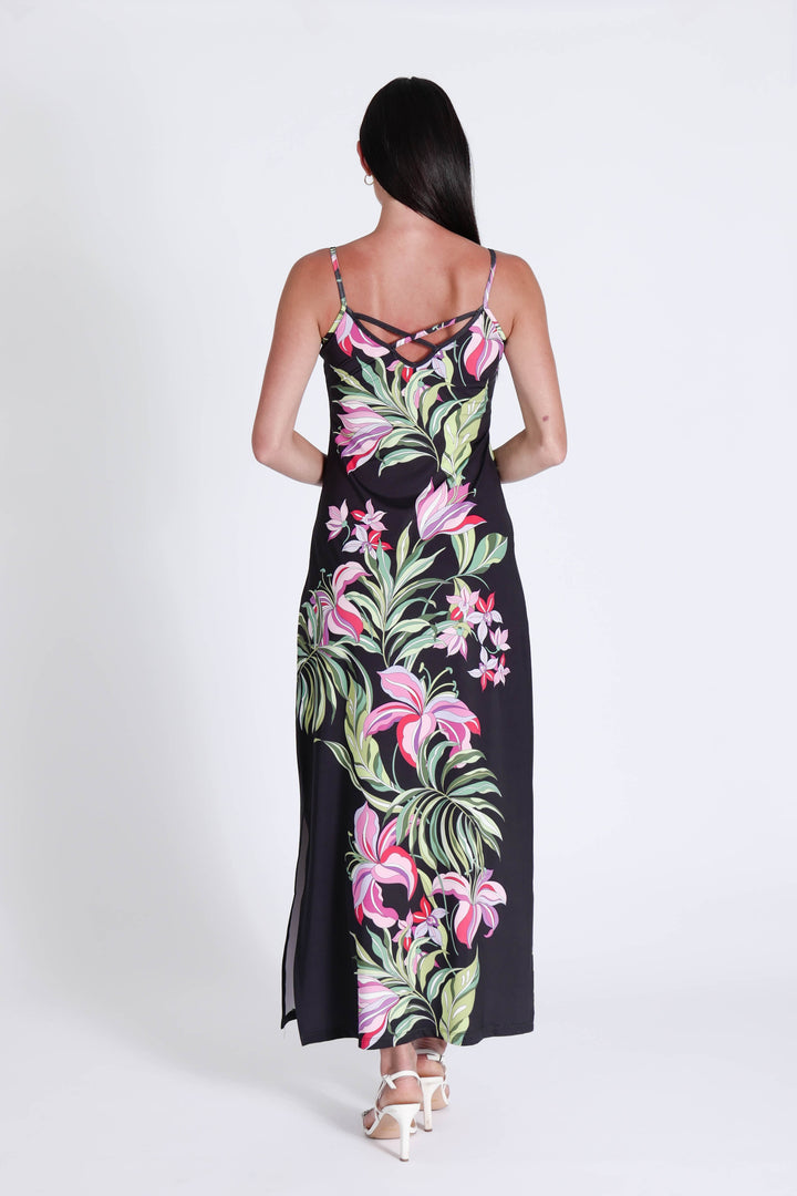 Spaghetti Dress Luscious Orchids APPAREL - DRESS JPK 2026
