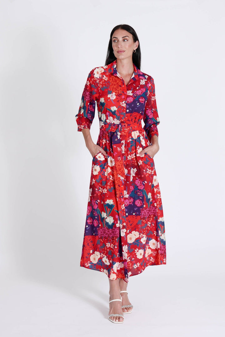 Marrakech Dress Cherry Flowers APPAREL - DRESS jeanpierreklifa.com