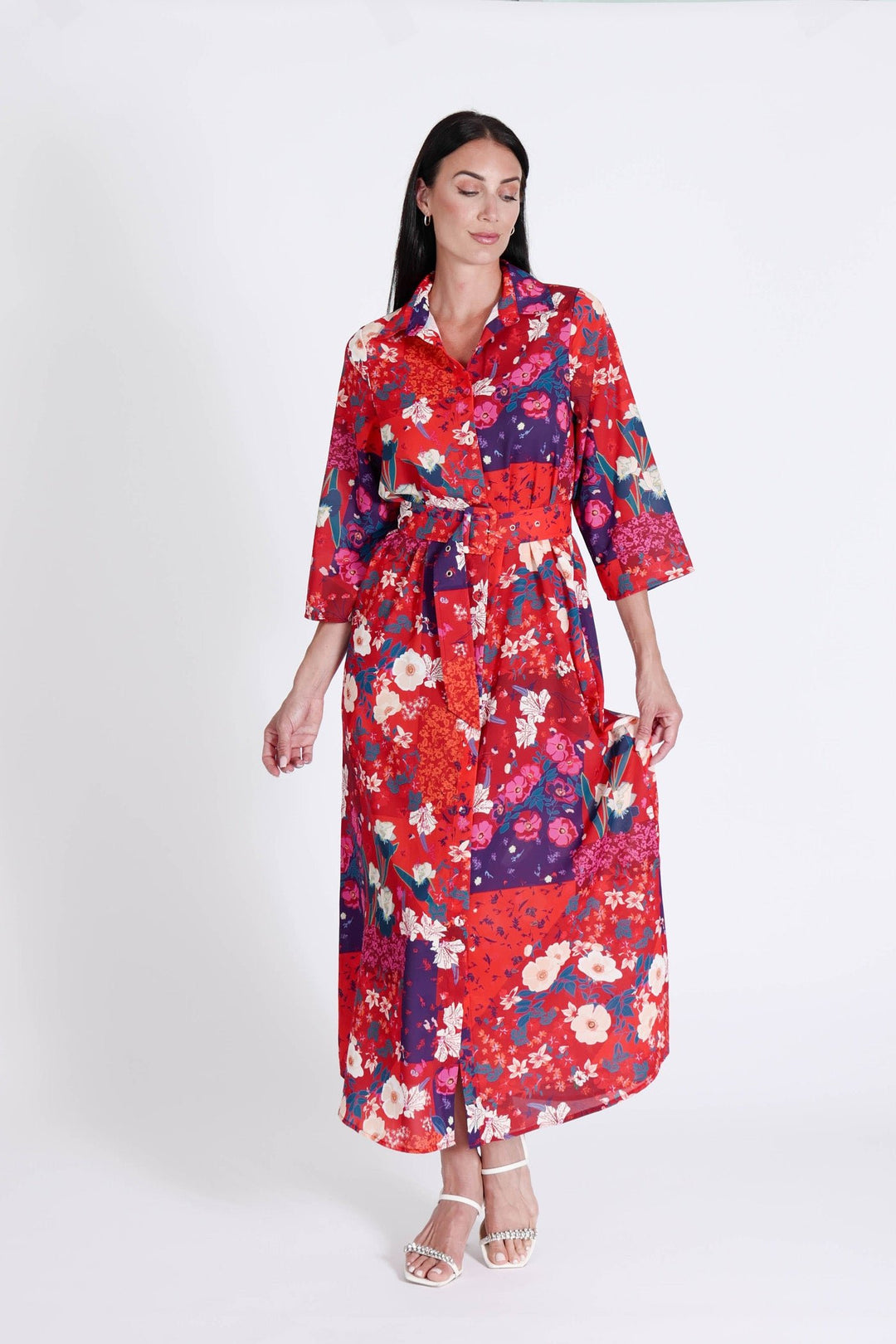 Marrakech Dress Cherry Flowers APPAREL - DRESS jeanpierreklifa.com