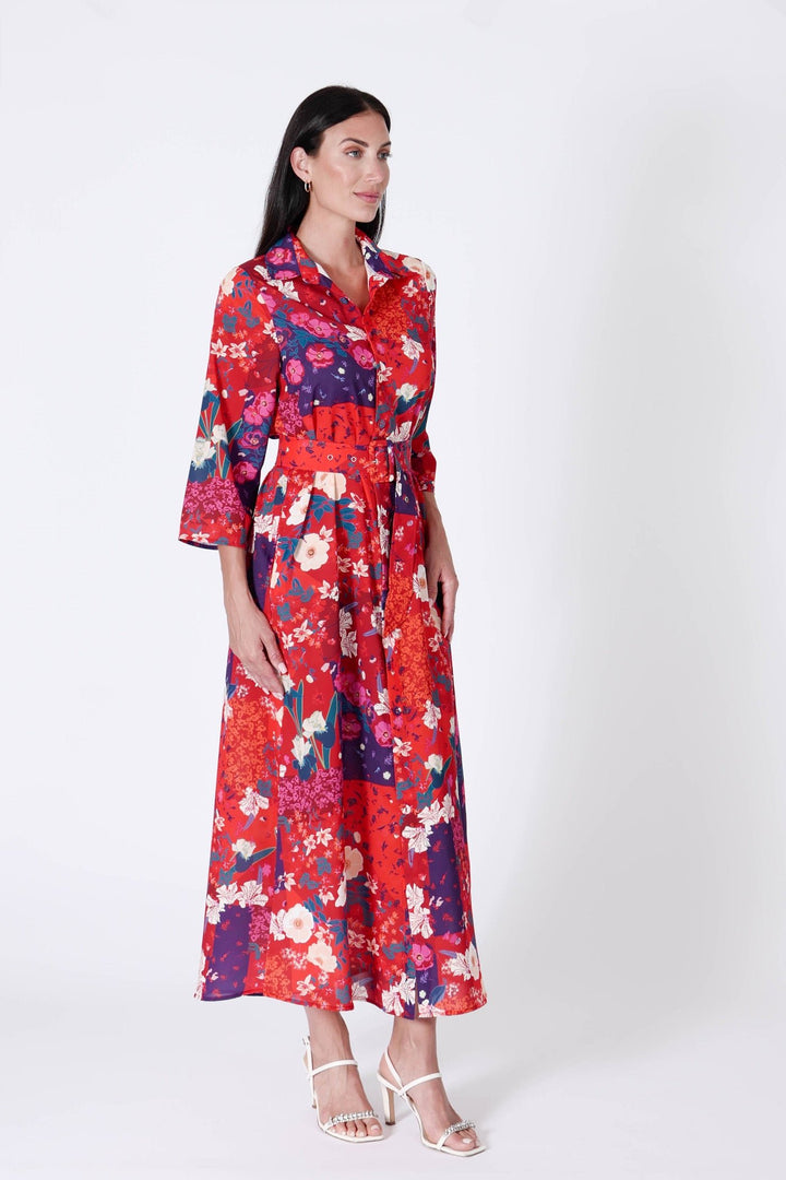Marrakech Dress Cherry Flowers APPAREL - DRESS jeanpierreklifa.com