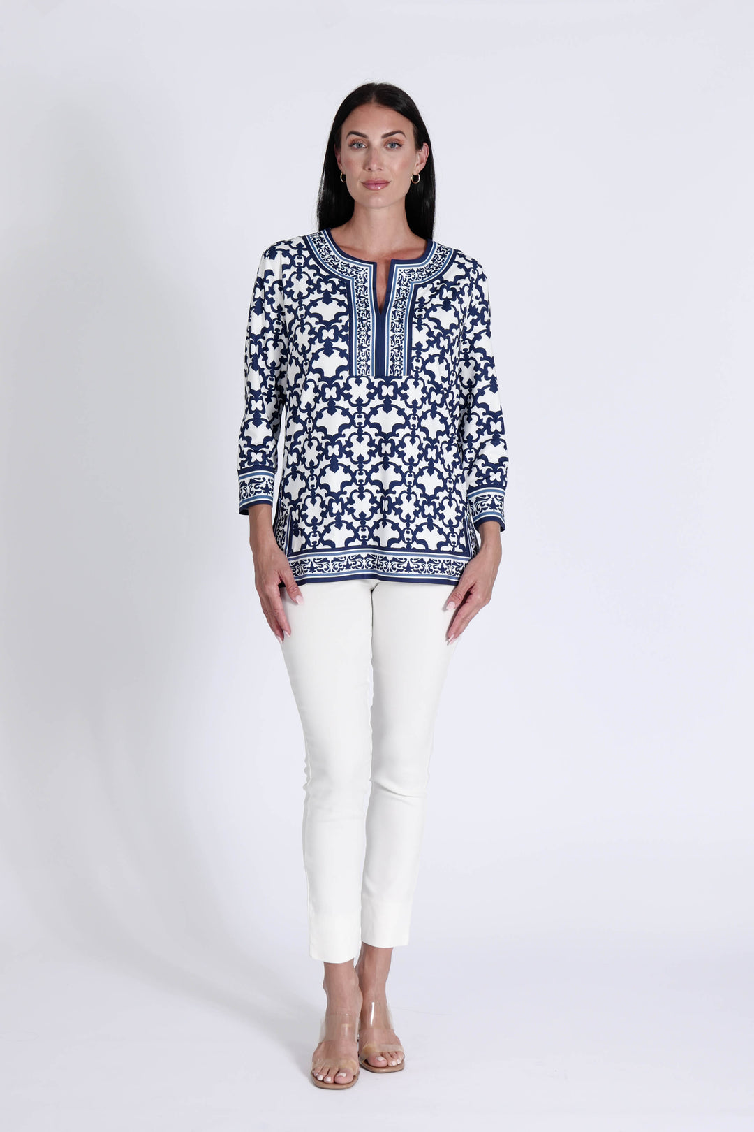 Alexandra Top Iron Gates White APPAREL - TOP jeanpierreklifa.com