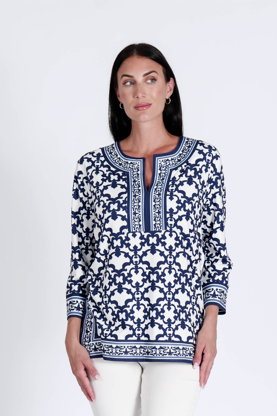 Alexandra Top Iron Gates White APPAREL - TOP jeanpierreklifa.com