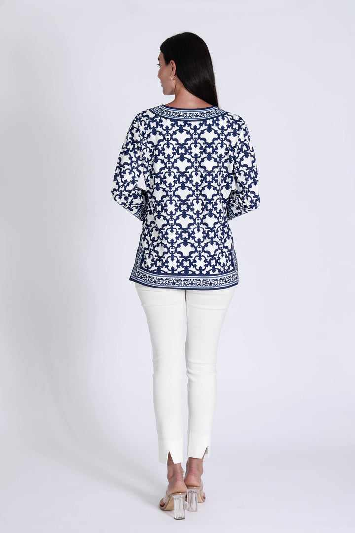 Alexandra Top Iron Gates White APPAREL - TOP jeanpierreklifa.com