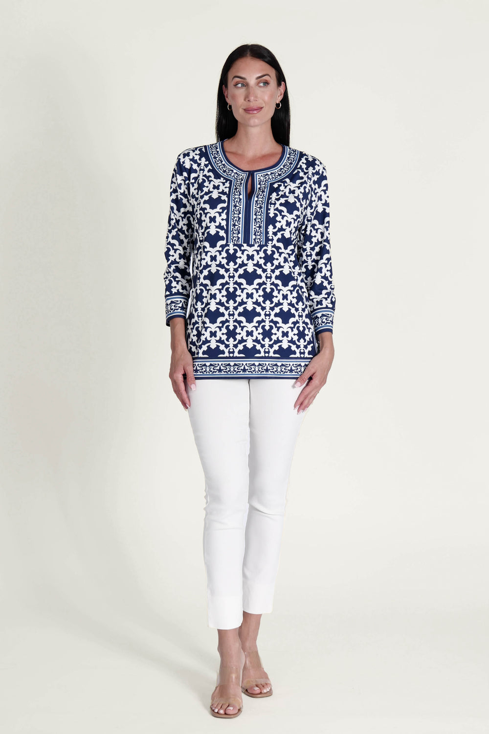 Alexandra Top Iron Gates Navy APPAREL - TOP JPK 2026