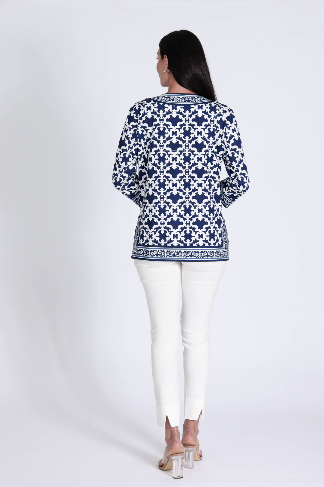 Alexandra Top Iron Gates Navy APPAREL - TOP jeanpierreklifa.com