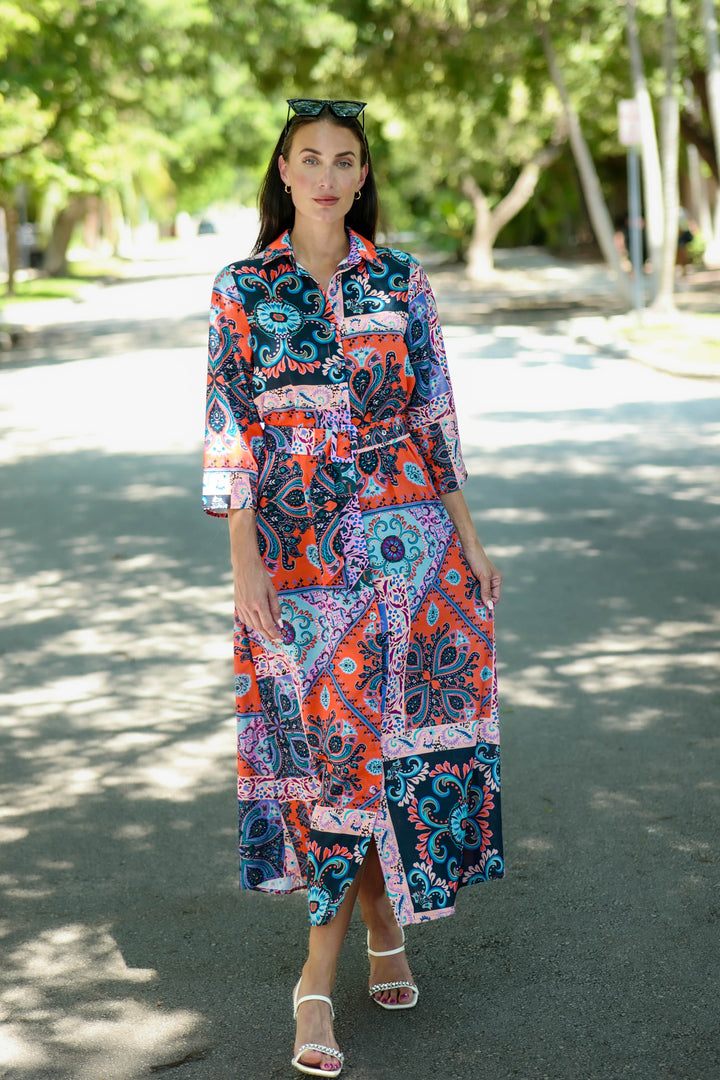 Marrakech Dress Patchwork APPAREL - DRESS jeanpierreklifa.com