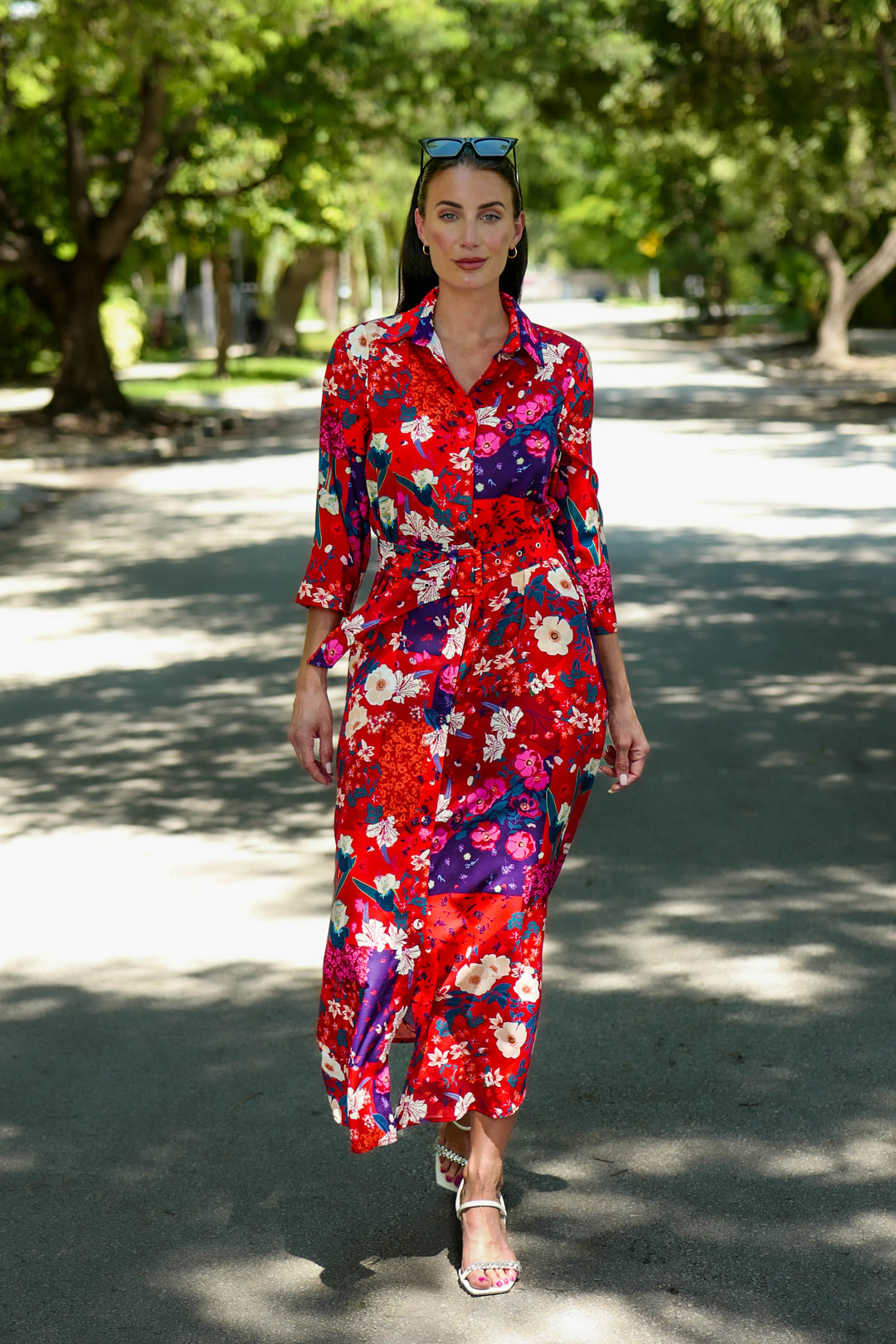Marrakech Dress Cherry Flowers APPAREL - DRESS jeanpierreklifa.com
