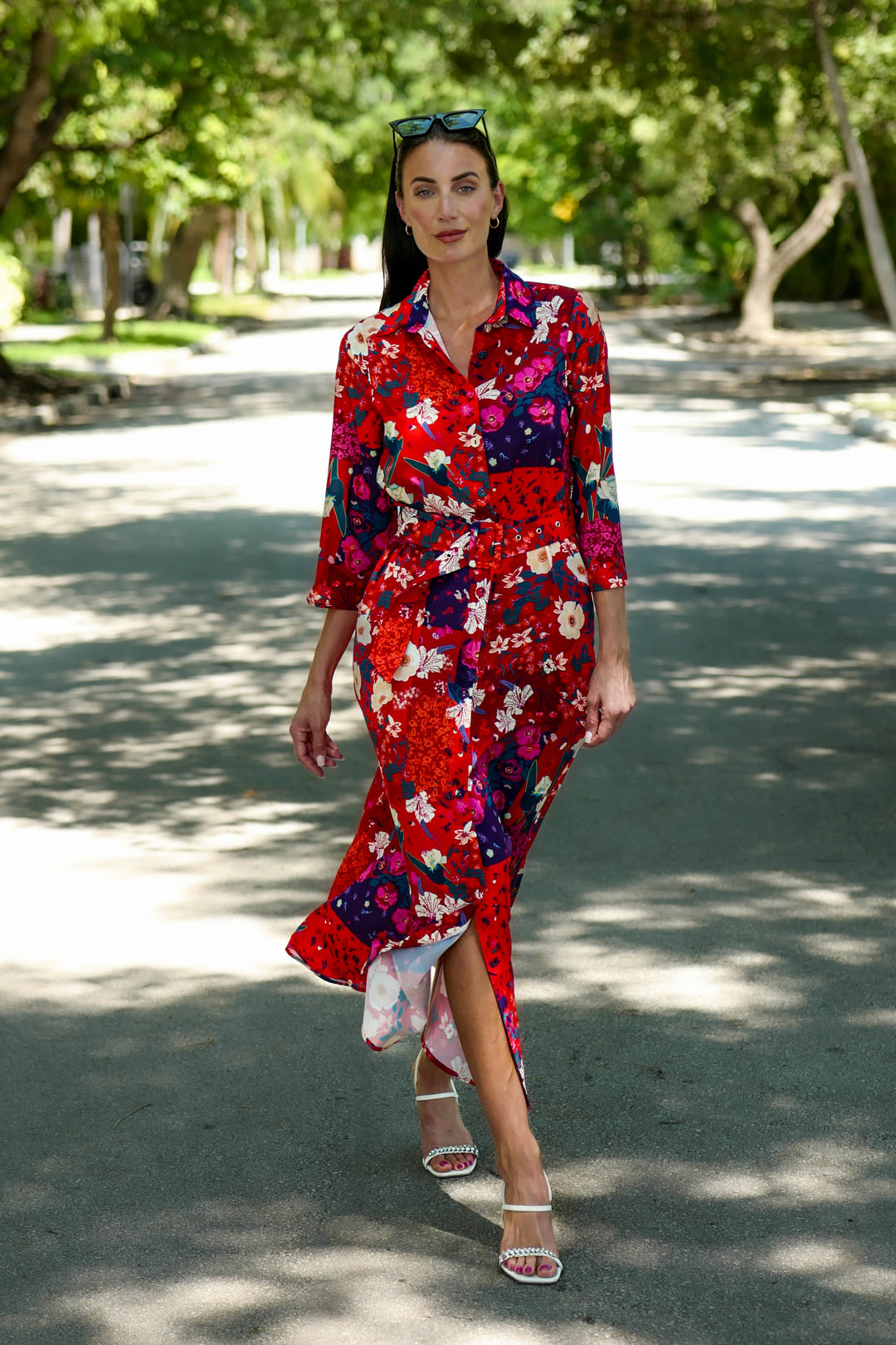 Marrakech Dress Cherry Flowers APPAREL - DRESS jeanpierreklifa.com