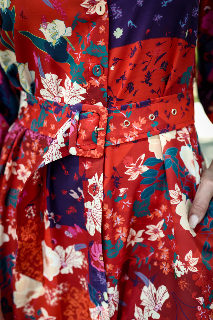 Marrakech Dress Cherry Flowers APPAREL - DRESS jeanpierreklifa.com