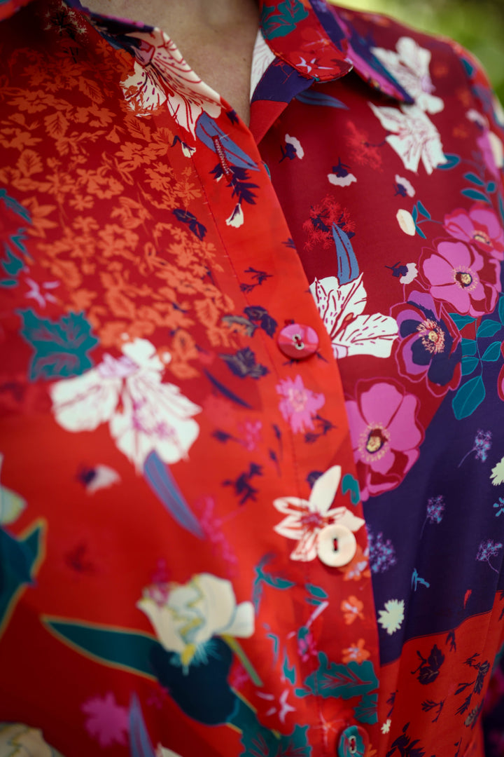 Marrakech Dress Cherry Flowers APPAREL - DRESS jeanpierreklifa.com