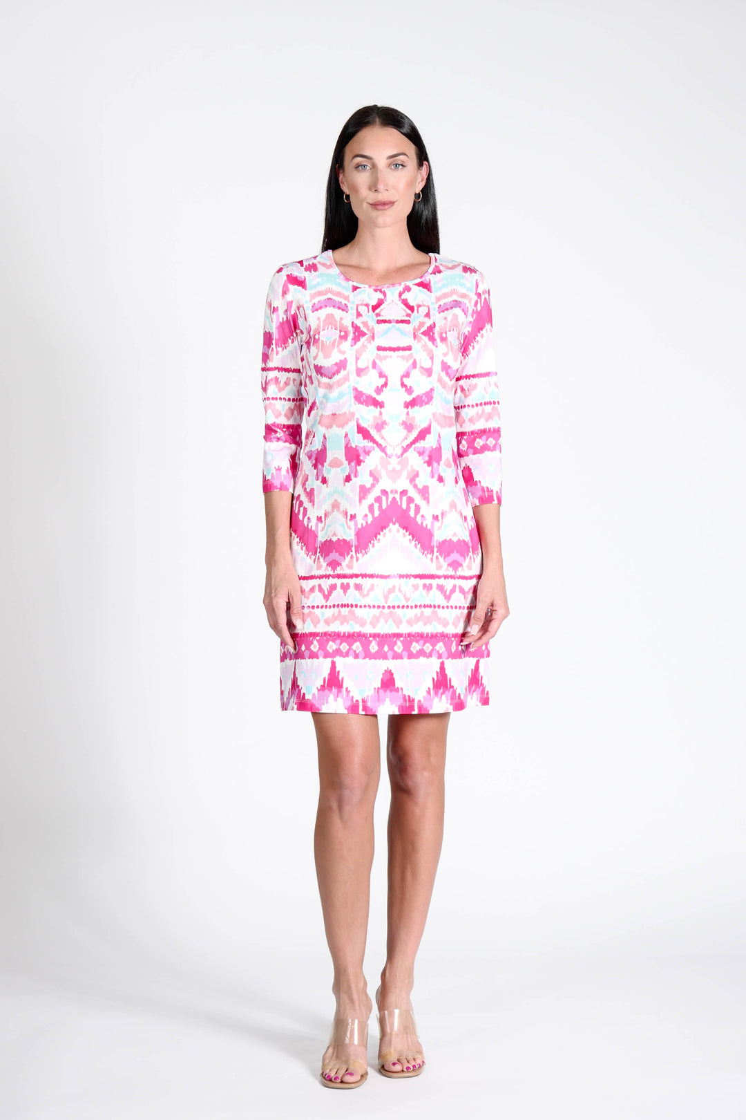 Daphne Dress Ikat Fuchsia APPAREL - DRESS Online Exclusives