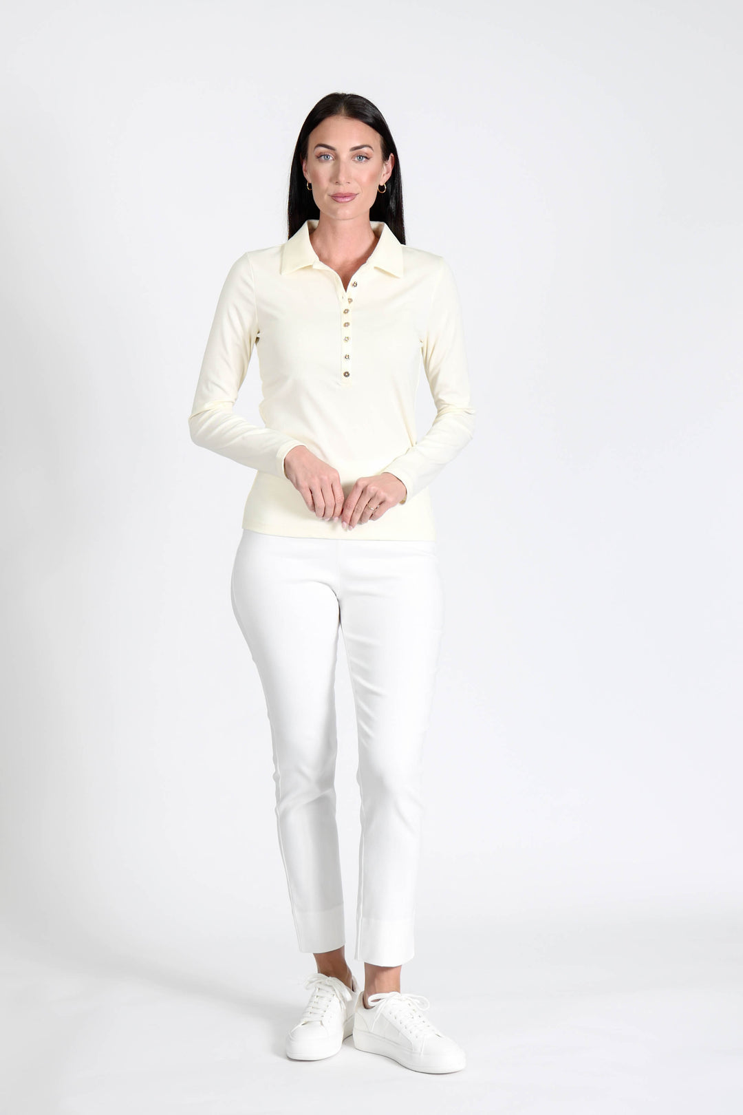 Court Top Almost White APPAREL - TOP - SHIRT jeanpierreklifa.com