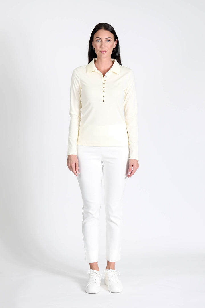 Court Top Almost White APPAREL - TOP - SHIRT jeanpierreklifa.com