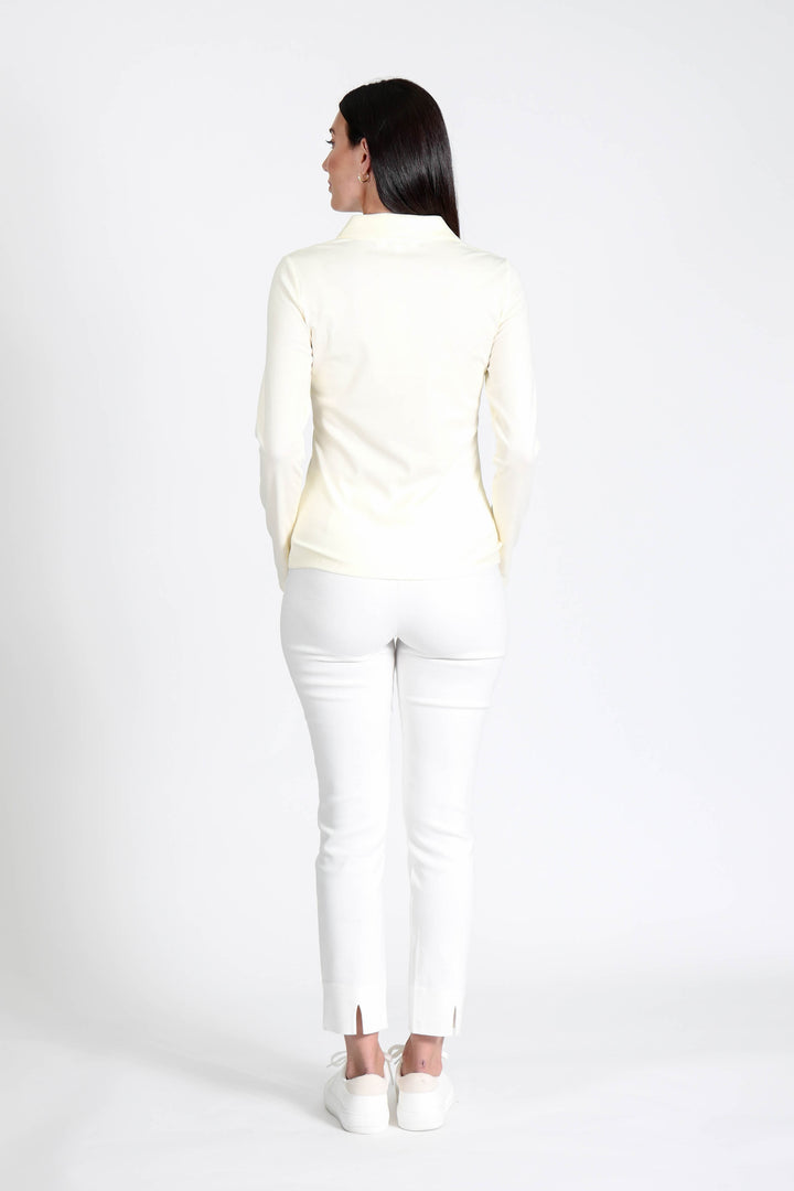 Court Top Almost White APPAREL - TOP - SHIRT jeanpierreklifa.com