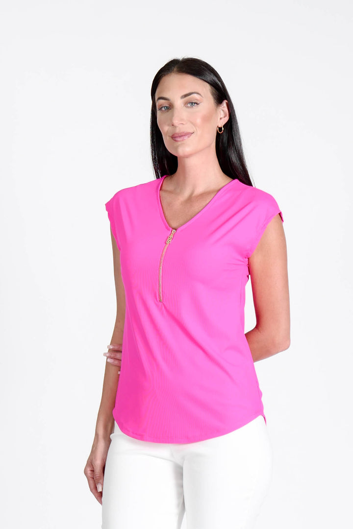Reena Top Black APPAREL - TOP - SHIRT JPK 2026 Xsmall Fuchsia