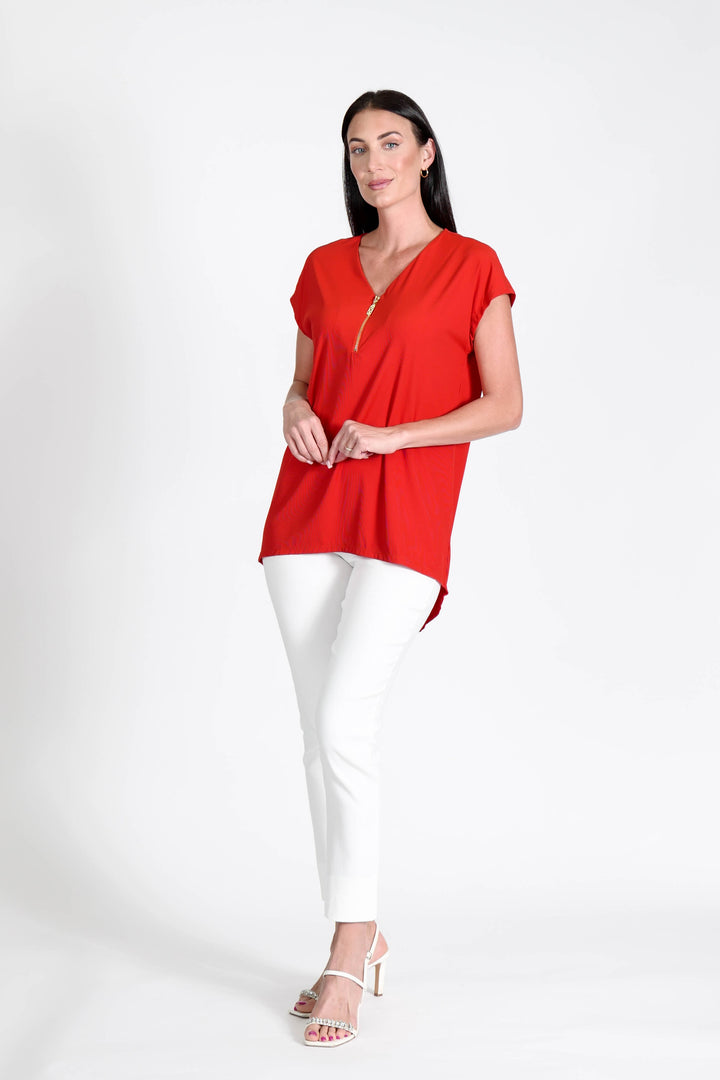 Reena Tunic Red APPAREL - DRESS JPK 2026
